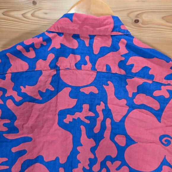 Paul Smith Floral Short Sleeve Button Shirt Men Medium Casual Fit MSRP 195$ - Picture 4 of 8